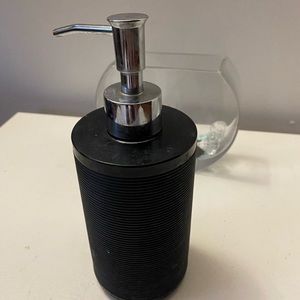 Black And Gray Lotion Dispenser 6”